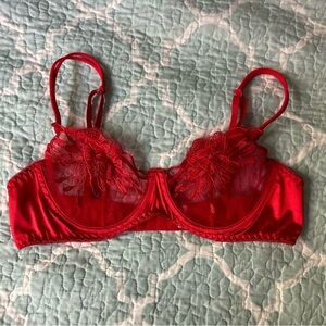 LAST CHANCE: Red Demi Bra Lingerie